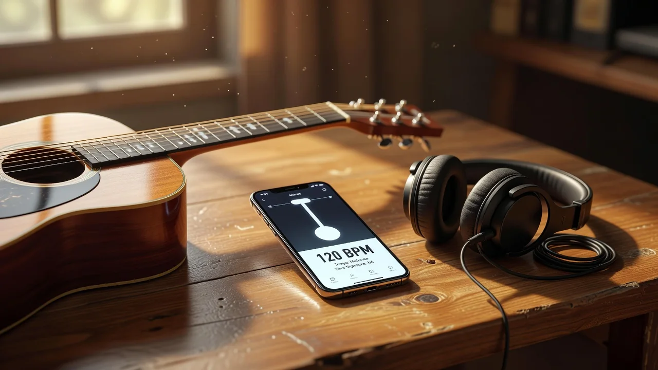 Metronom uygulaması ve gitarla çalışma düzeni